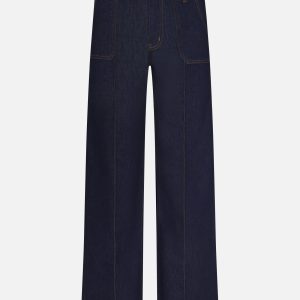 Le Pixie Slim Palazzo Pintuck Pocket -- Rinse
