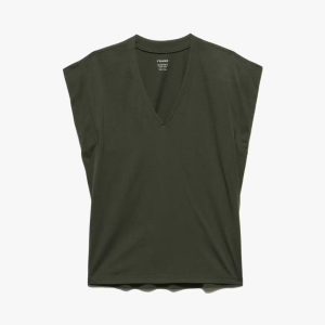 Le Mid Rise V Neck Tee -- Surplus
