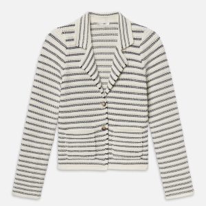 The Crochet Blazer -- Cream Multi