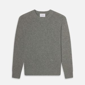 Cashmere Crewneck Sweater -- Gris