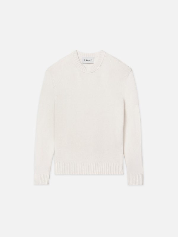Cashmere Crewneck Sweater -- Cream