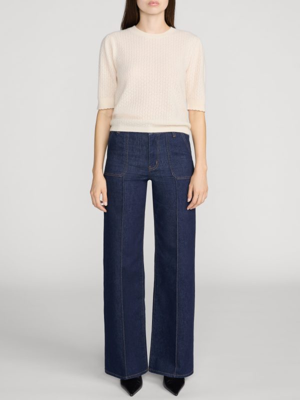 Le Pixie Slim Palazzo Pintuck Pocket -- Rinse - 图片 2