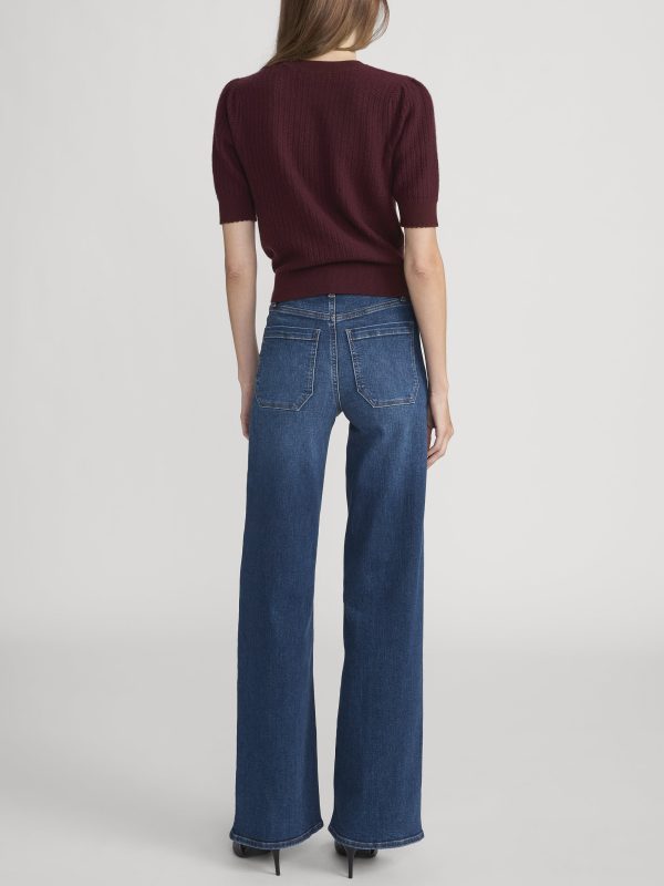 The Chain Pointelle Sweater -- Cabernet - 图片 6