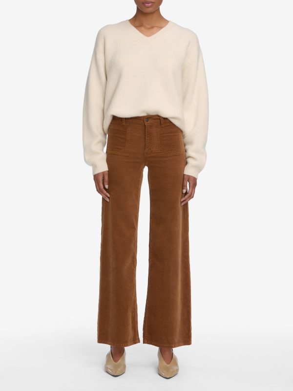Le Slim Palazzo Modernist Pocket Corduroy -- Maple Brown - 图片 2