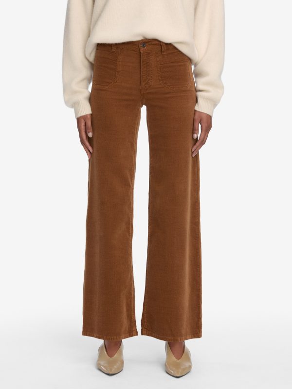 Le Slim Palazzo Modernist Pocket Corduroy -- Maple Brown - 图片 3