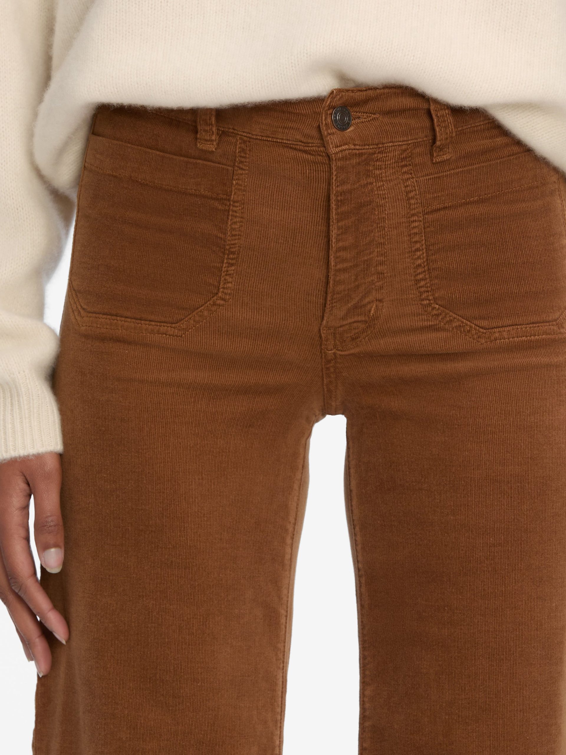 Le Slim Palazzo Modernist Pocket Corduroy -- Maple Brown - 图片 4