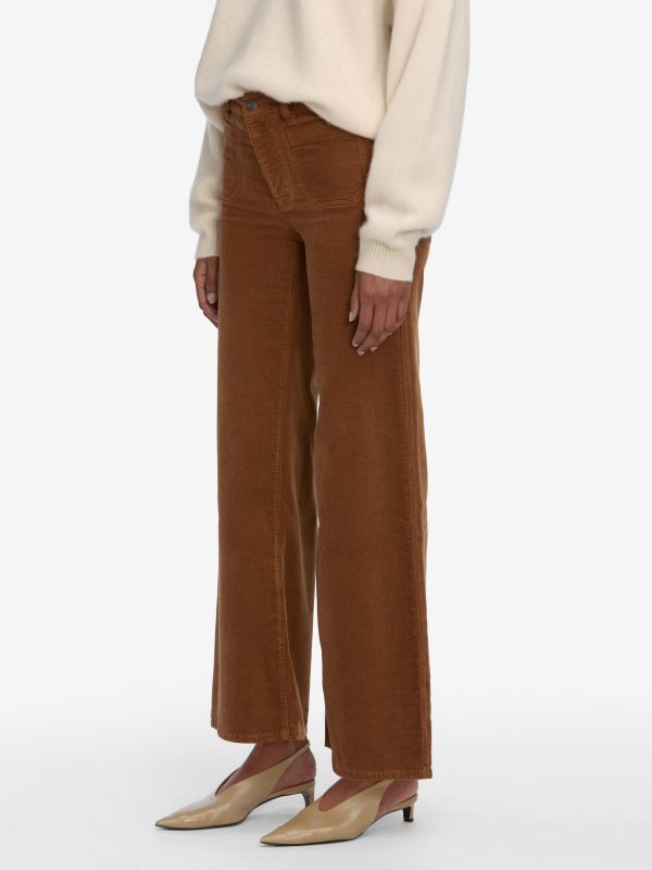 Le Slim Palazzo Modernist Pocket Corduroy -- Maple Brown - 图片 5