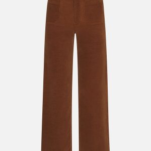 Le Slim Palazzo Modernist Pocket Corduroy -- Maple Brown