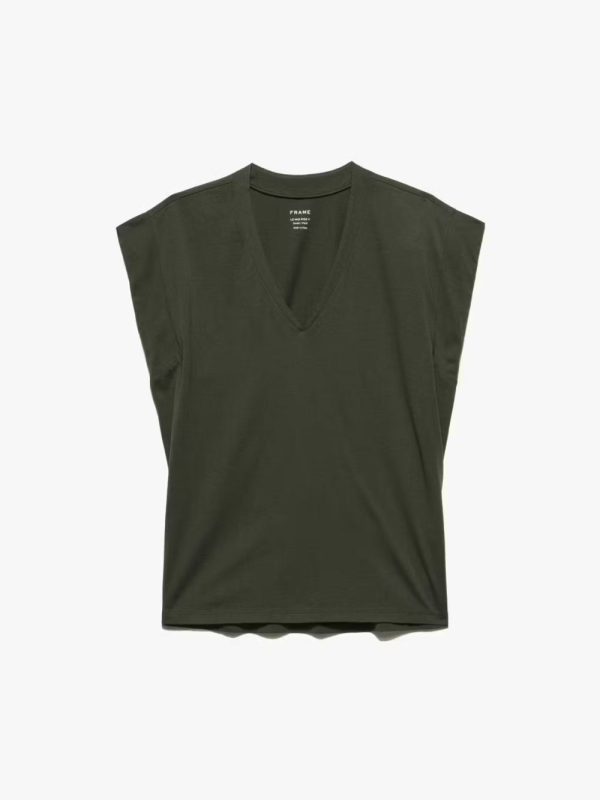 Le Mid Rise V Neck Tee -- Surplus