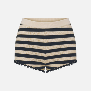 The Crochet Captain Short -- Cream Multi