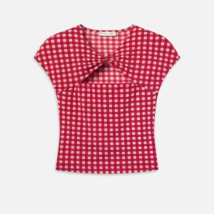 The Casino Top -- Red Check