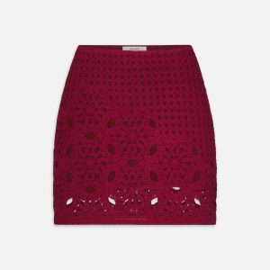 The Postcard Skirt -- Garnet