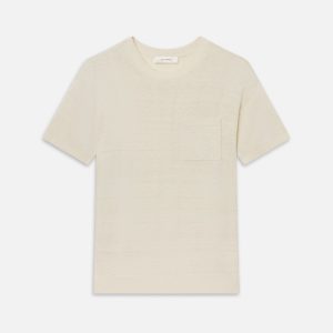 The Silk Knit Plus One Tee -- Cream