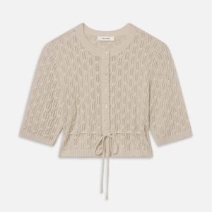 The Clover Cardi -- Oatmeal Heather