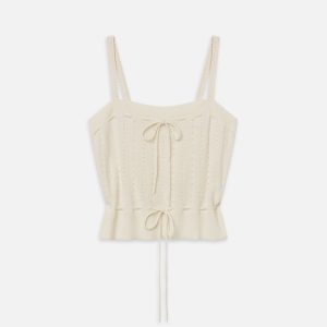 The Cashmere Charm Tank -- Cream