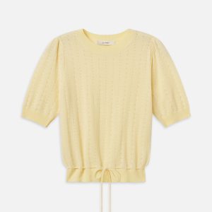 The Cashmere Charm Sweater -- Canary