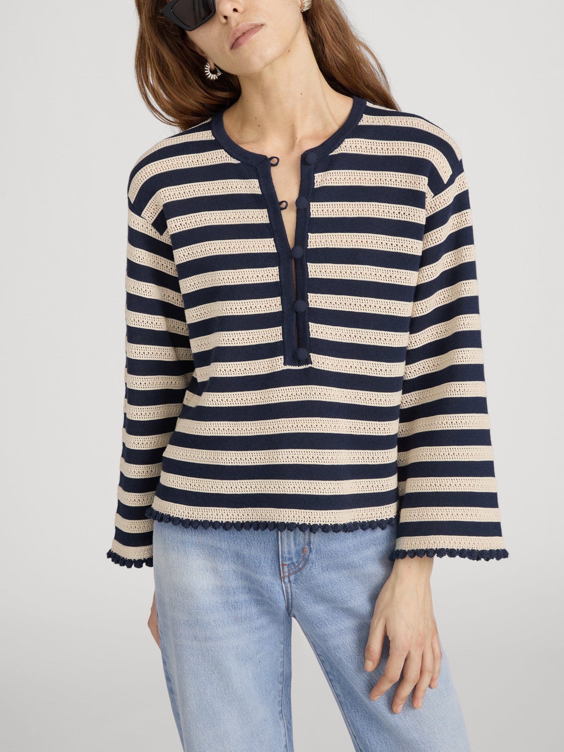 The Captain Pullover -- Cream Multi - 图片 3