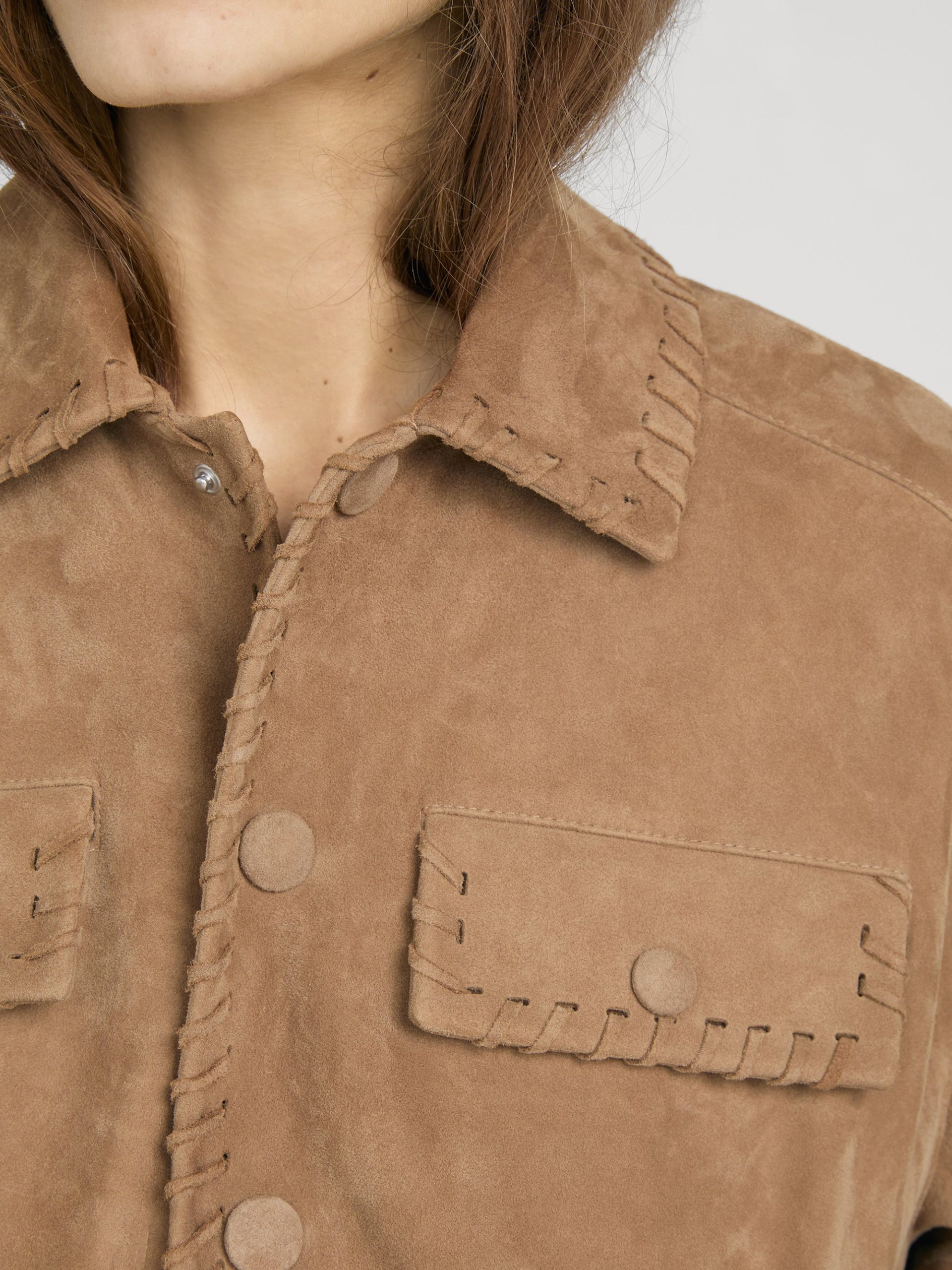 The Suede Bubble Jacket -- Chai - 图片 5