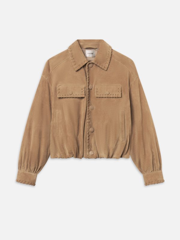 The Suede Bubble Jacket -- Chai - 图片 1
