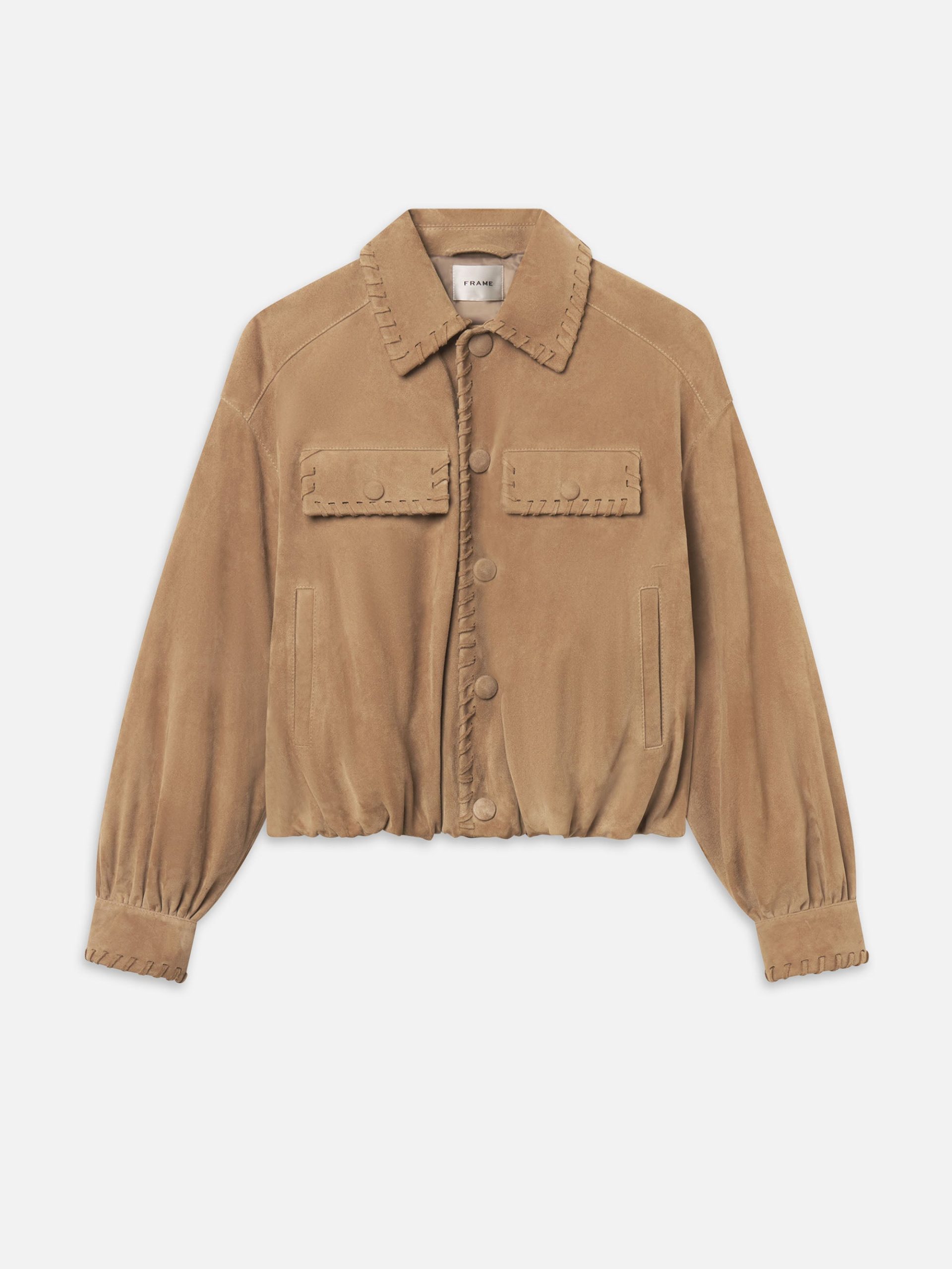 The Suede Bubble Jacket -- Chai - 图片 1