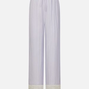 The Stripe Lace Lounge Pant -- Chambray Multi