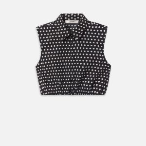 The Polka Dot Top -- Black Multi