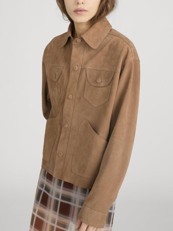 The Suede Utility Jacket -- Chai - 图片 4