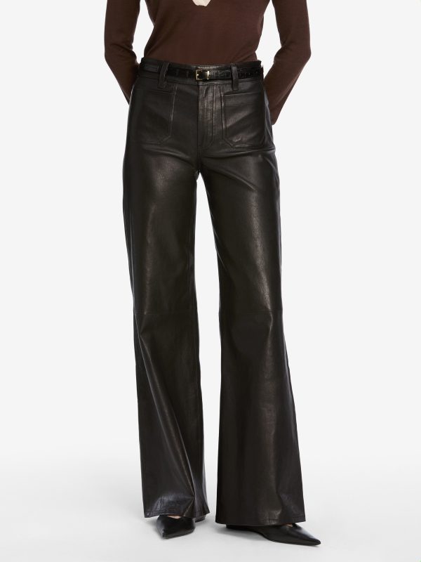 Le Slim Palazzo Modernist Pocket Leather -- Black - 图片 3