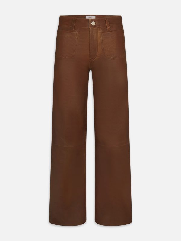 Le Slim Palazzo Modernist Pocket Leather -- Cedar - 图片 1