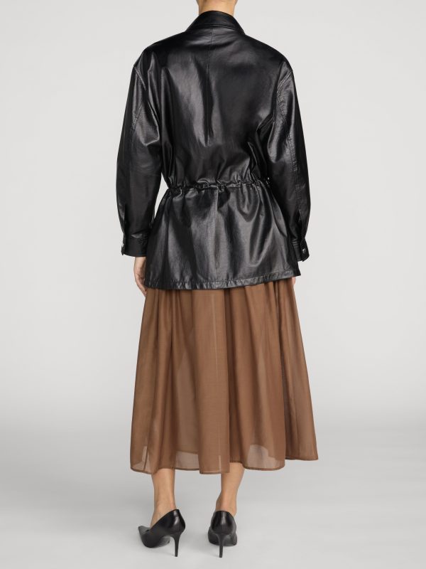 The Paper Leather Safari Jacket -- Black - 图片 5