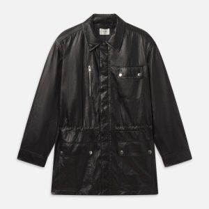 The Paper Leather Safari Jacket -- Black