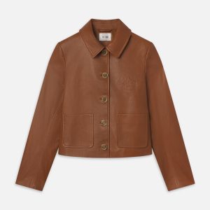 Ritz Femme Leather Jacket -- Camel