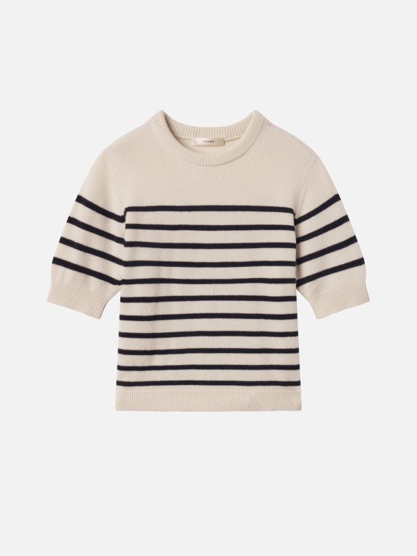 The Cashmere Easy Crew -- Navy Multi