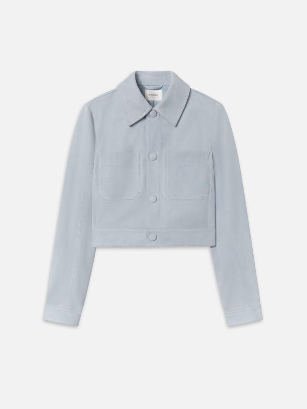 The Small Suede Jacket -- Sky Blue