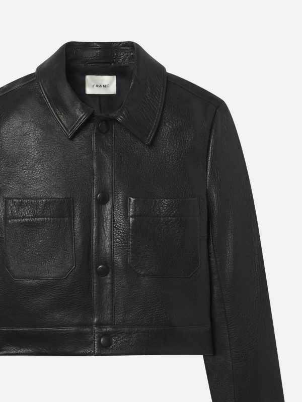 The Small Leather Jacket -- Black - 图片 2