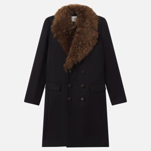 The Shearling Classic Coat -- Black