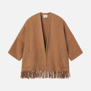 The Fringe Coat -- Camel