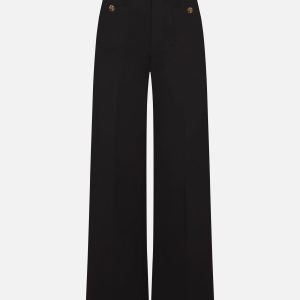 The Slim Palazzo Trouser -- Black