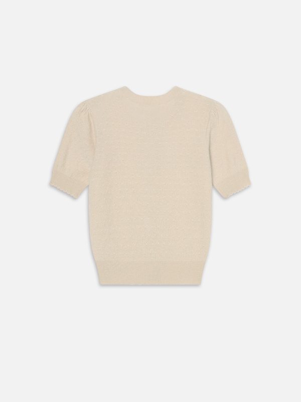 The Cashmere Pointelle Cardi -- Cream - 图片 3