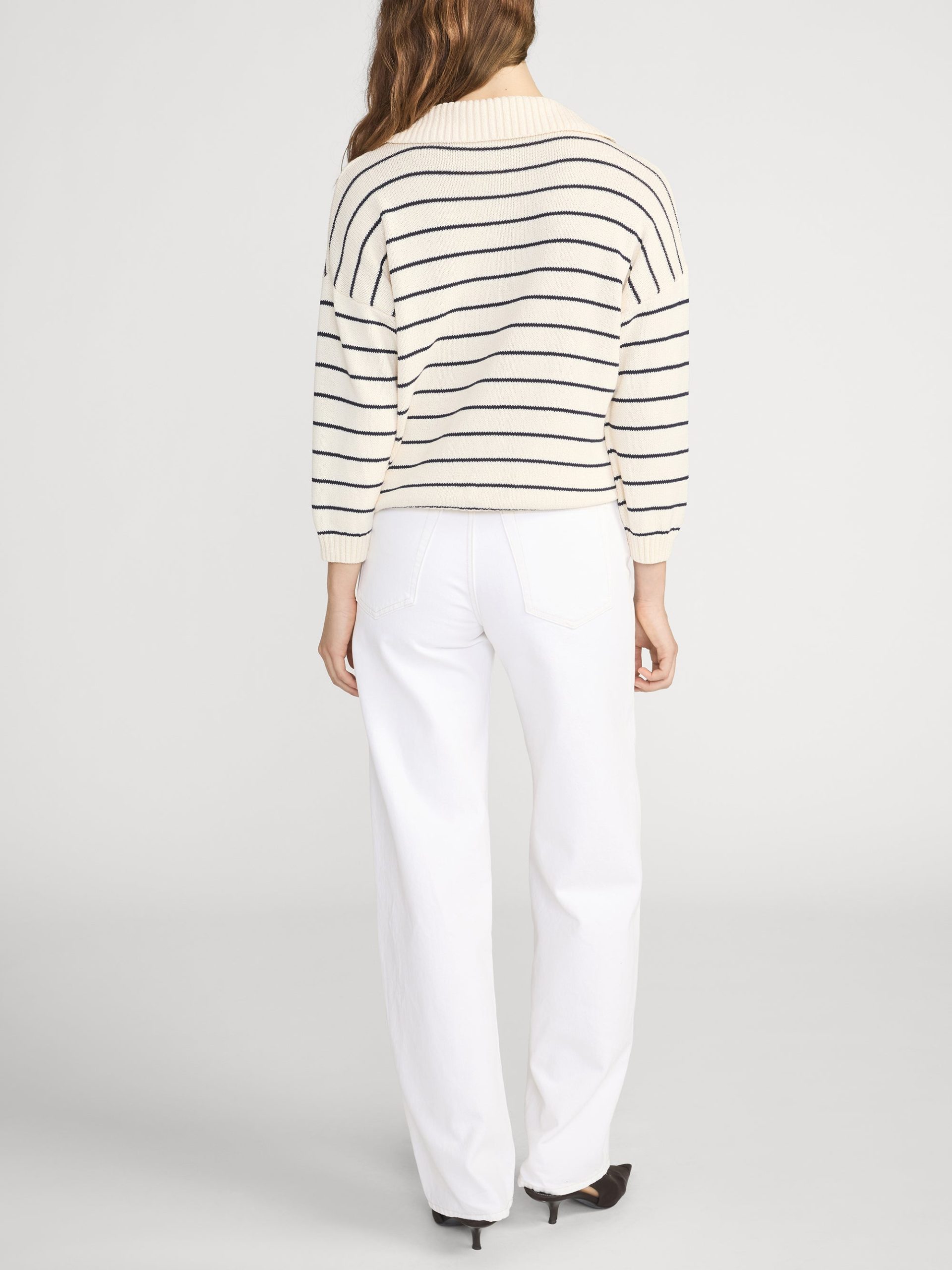 The Striped Easy Pullover -- Cream Multi - 图片 6