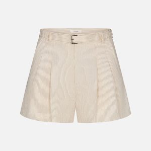 The Striped Short -- Ecru Multi